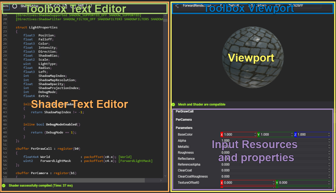 Material Editor Interface