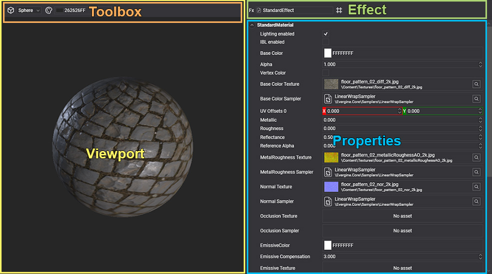 Material Editor Interface