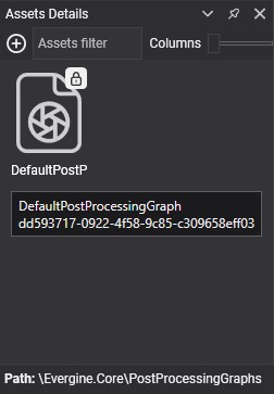 Postprocessing Graph asset