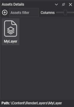 RenderLayer asset