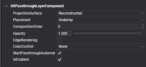 XRPassthroughLayerComponent