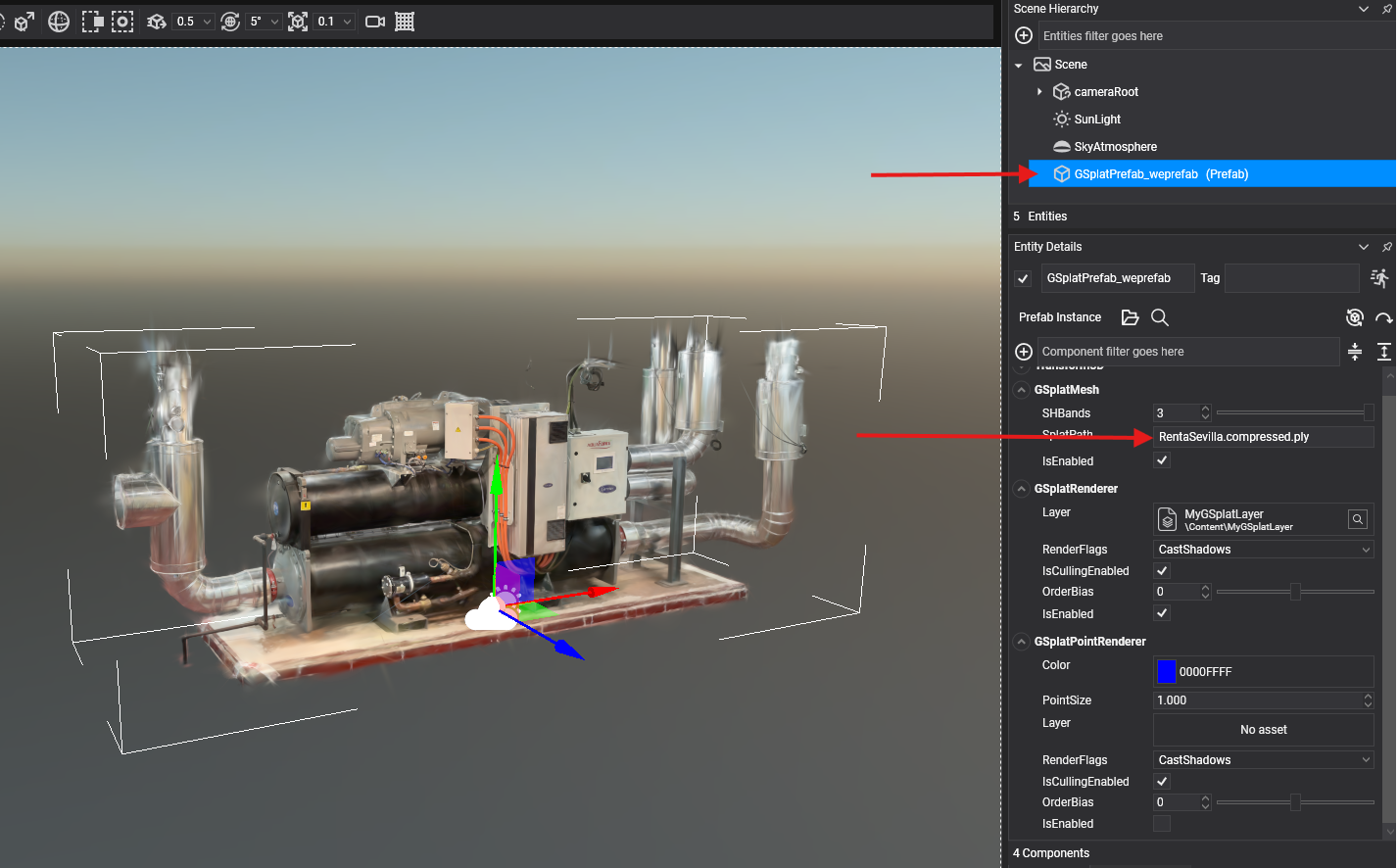 Add 3DGS entity