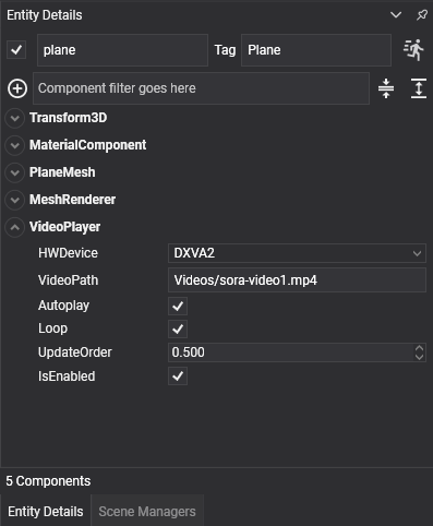 VideoPlayer component